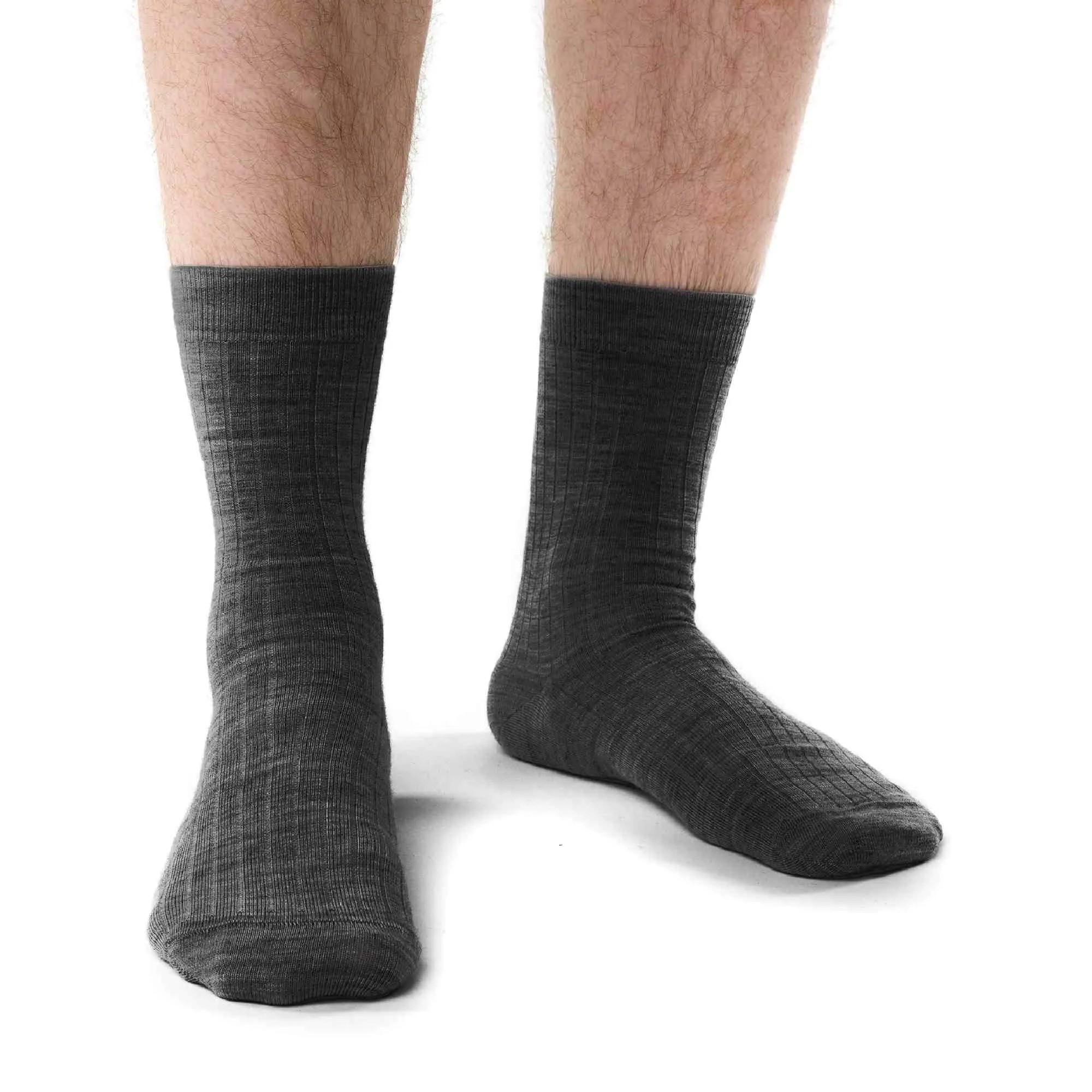 1 Pack Mens Non Elastic Merino Wool Socks