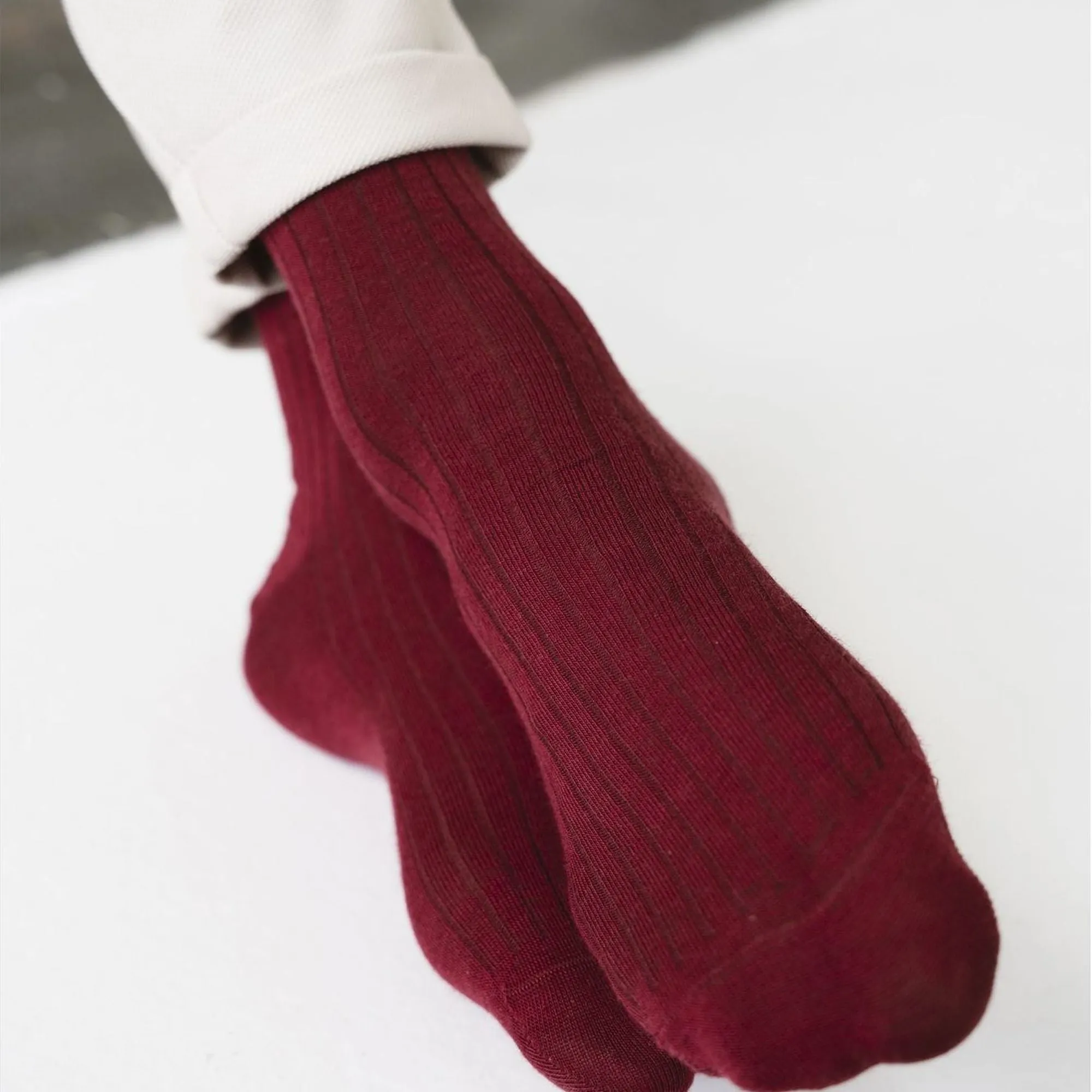 1 Pack Mens Non Elastic Merino Wool Socks