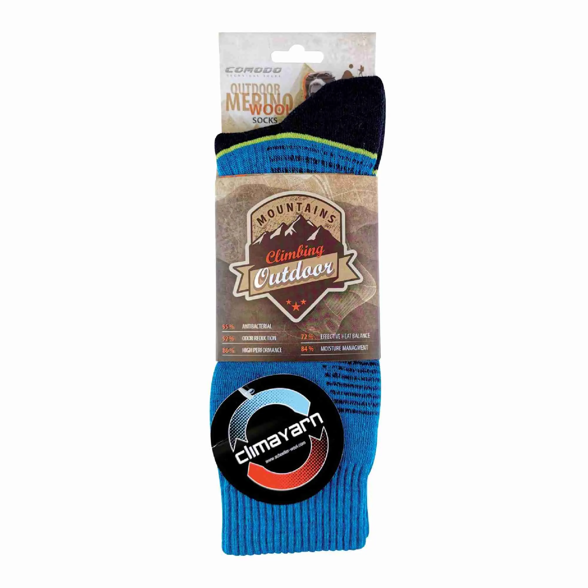 1 Pack Merino Wool Light Climacontrol Hiking Socks for Summer