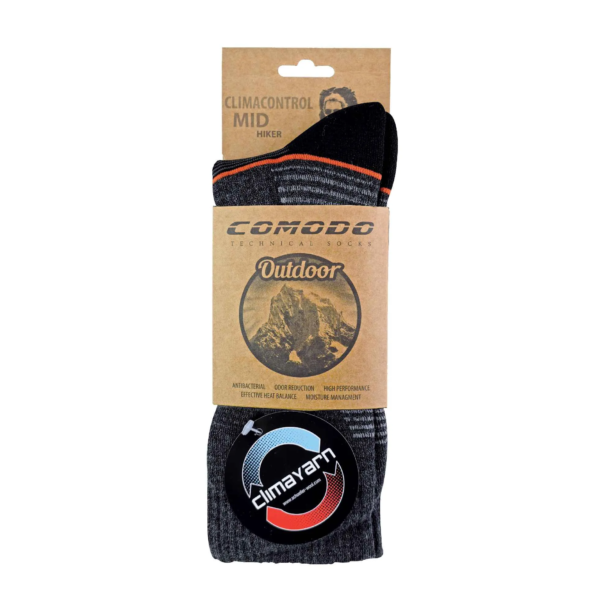 1 Pack Merino Wool Light Climacontrol Hiking Socks for Summer