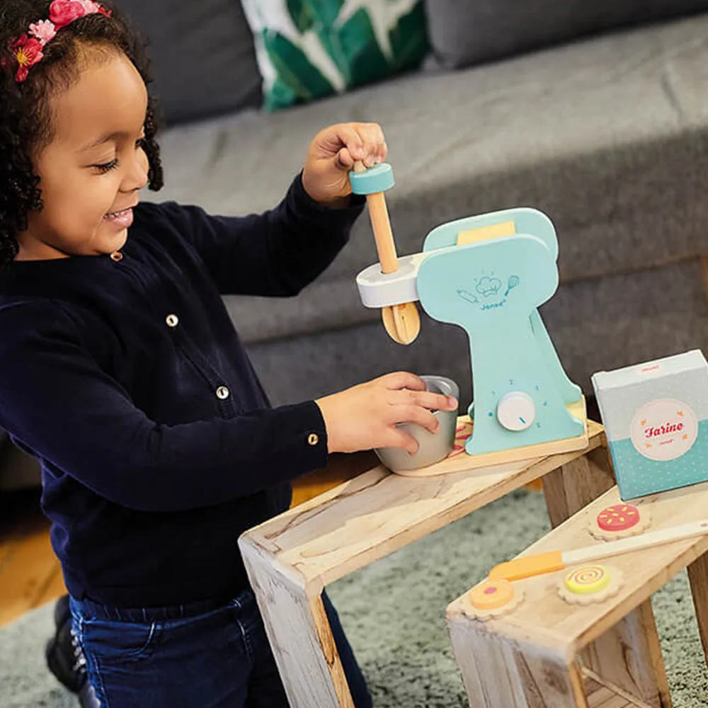 100% Eco Montessori Wooden Mixer Toy w/ Accessories | Kitchen Toy | Wooden Toy | 3-8 years
