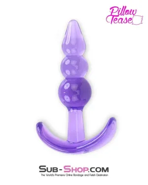 3704M      Purple Passion Graduated Jelly Butt Plug - LAST CHANCE - Final Closeout!