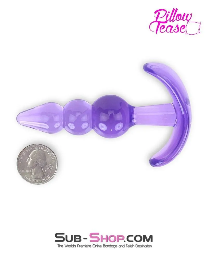 3704M      Purple Passion Graduated Jelly Butt Plug - LAST CHANCE - Final Closeout!