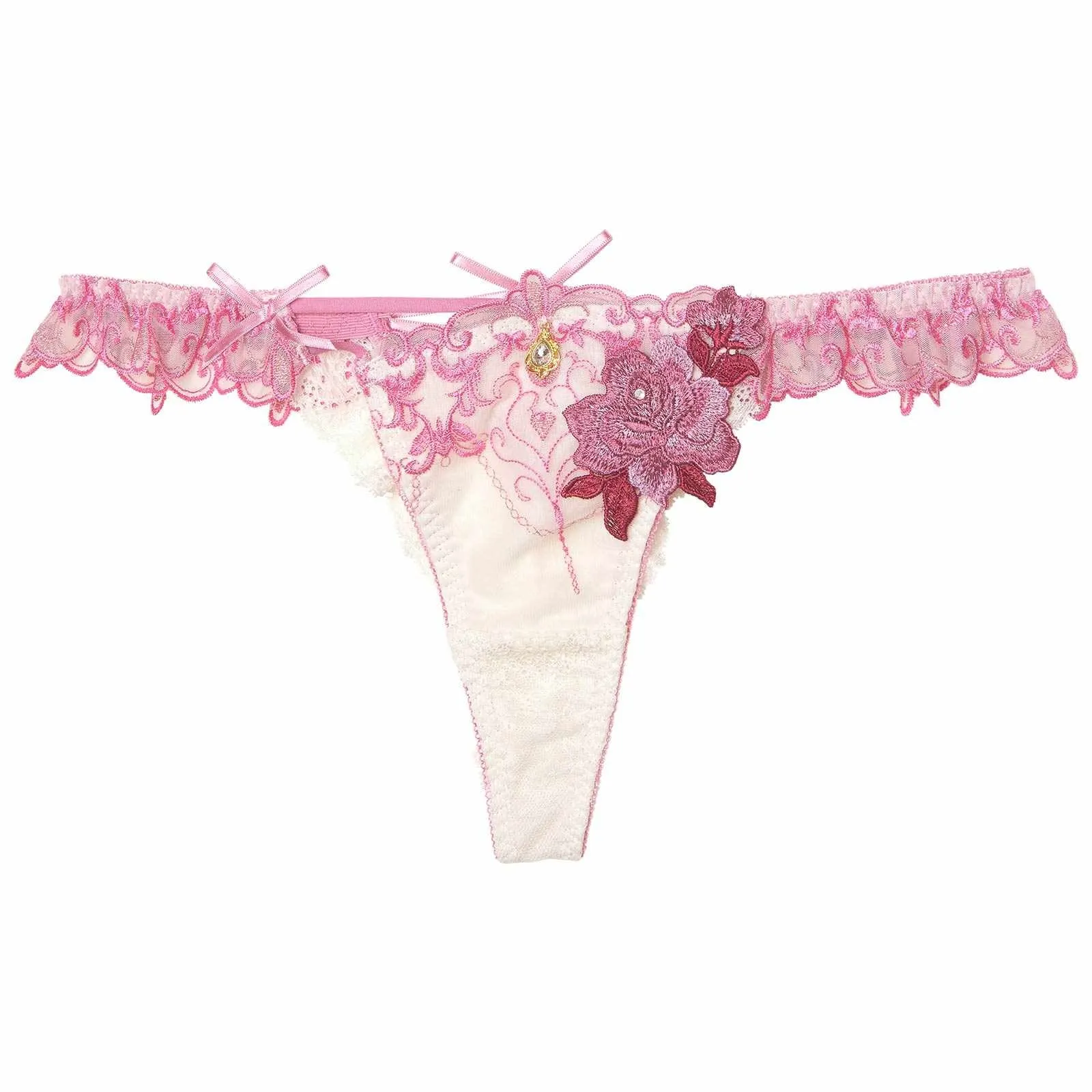 4/23新作!【明日花キララプロデュース/WhipBunny】Luxury Rose Heart Shorts/T-back ラグジュアリーローズハートショーツ/Tバック