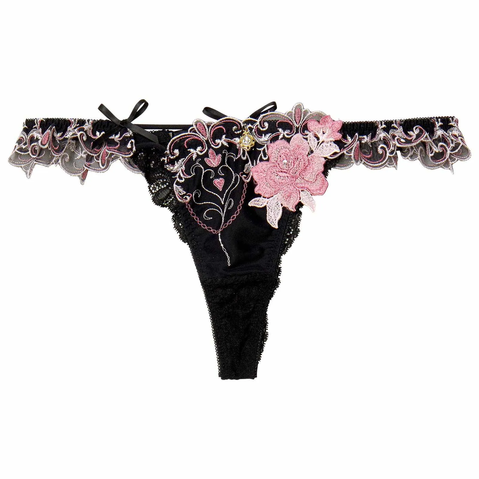 4/23新作!【明日花キララプロデュース/WhipBunny】Luxury Rose Heart Shorts/T-back ラグジュアリーローズハートショーツ/Tバック