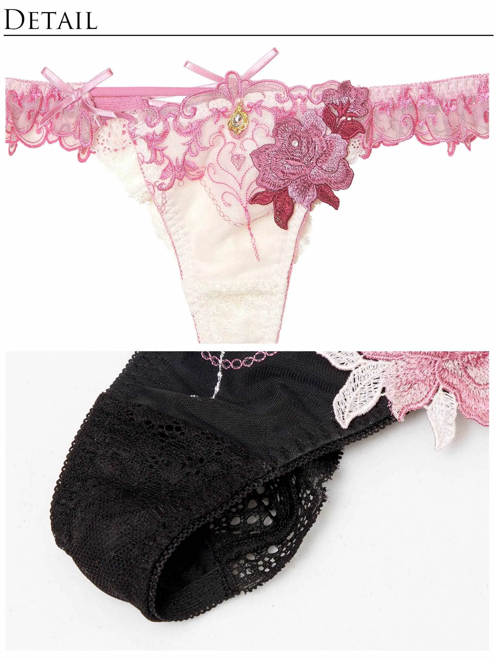 4/23新作!【明日花キララプロデュース/WhipBunny】Luxury Rose Heart Shorts/T-back ラグジュアリーローズハートショーツ/Tバック