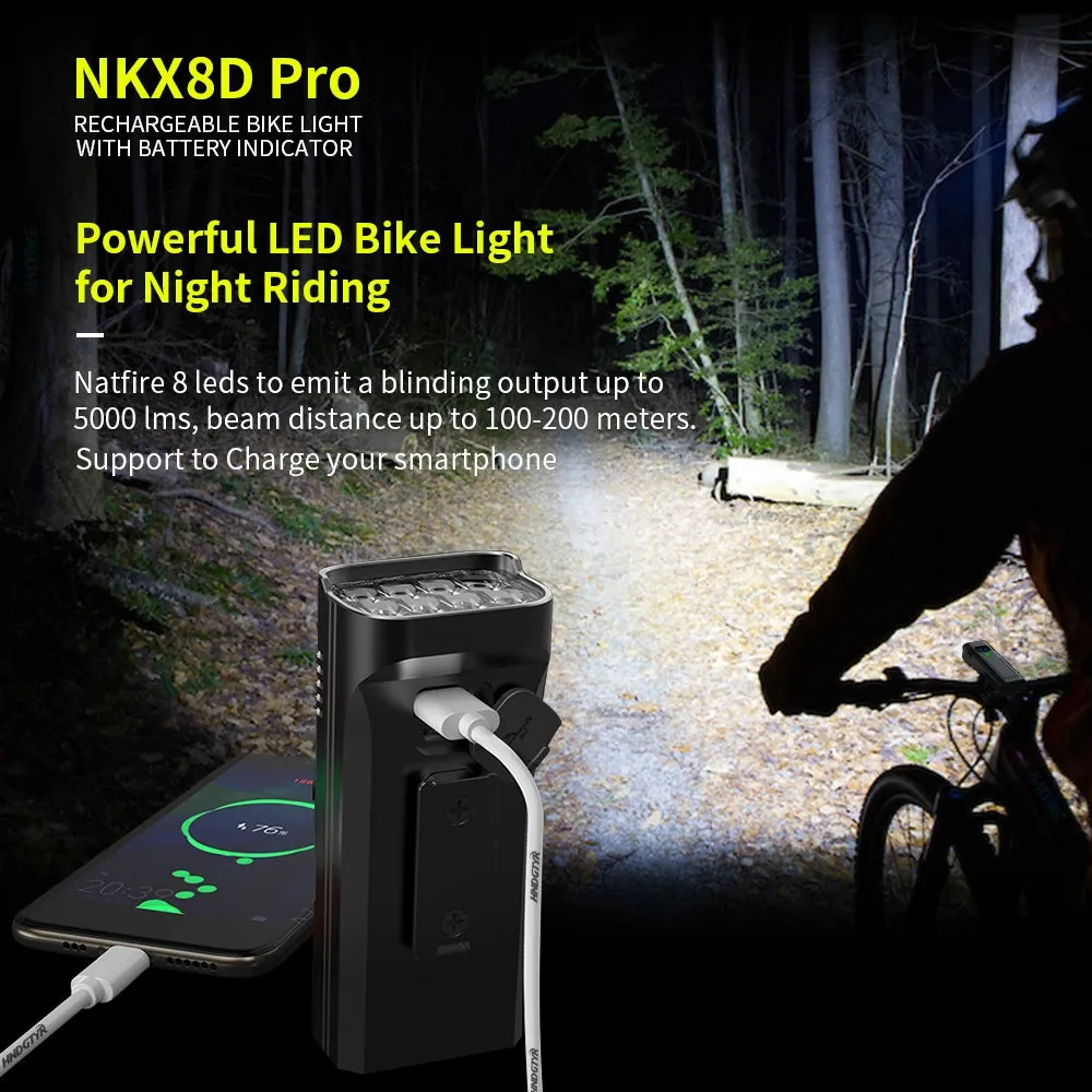 5000LM USB Rechargeable Bike Light