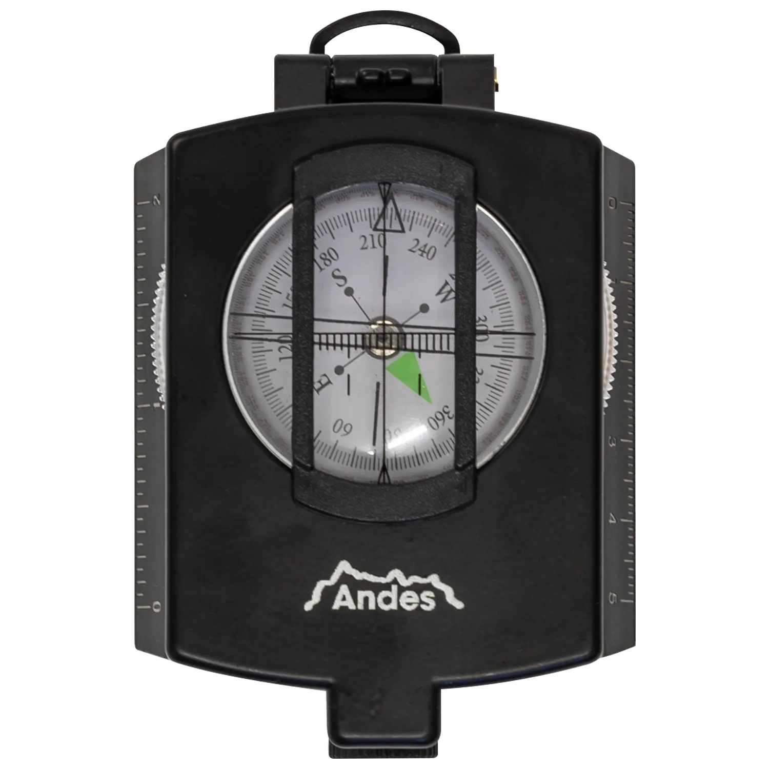 Andes Military Hiking Navigation Compass for Orienteering, Waterproof with Case