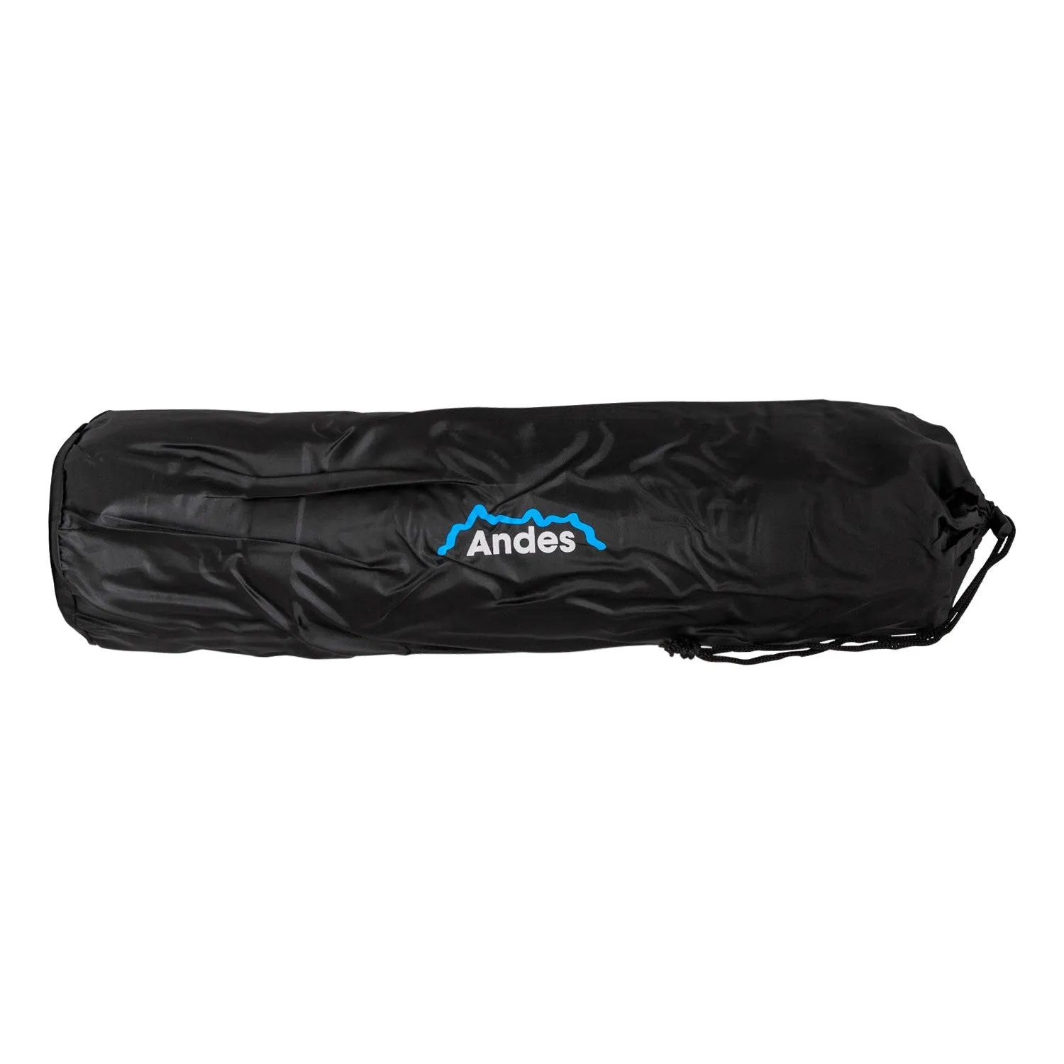 Andes Self Inflating Camping Travel Mat With Pillow Hiking Roll Mattress Black