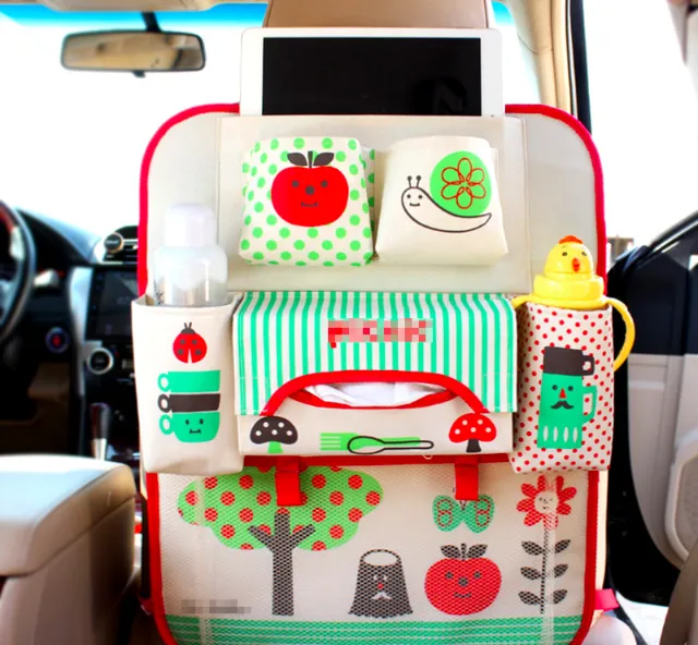 Backseat Organizer for Kids Colorful Hanging Car Storage