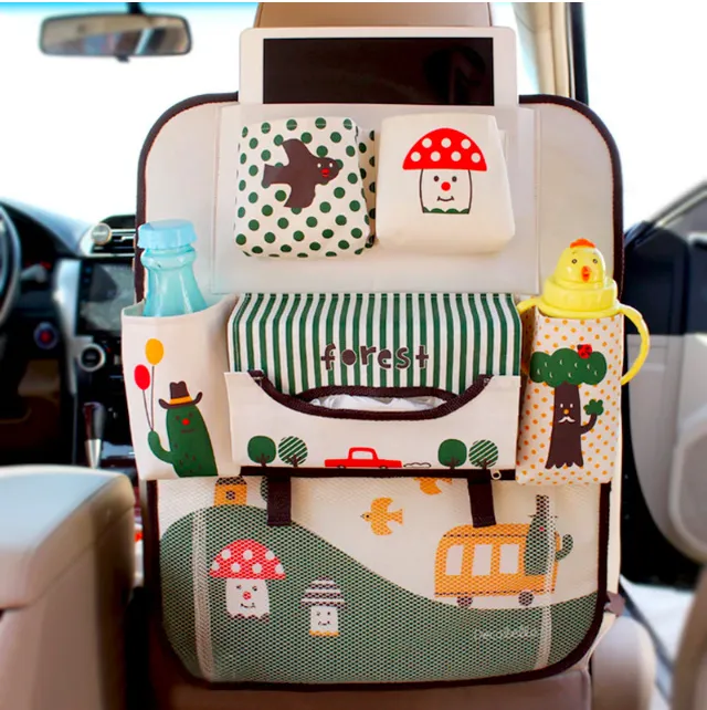 Backseat Organizer for Kids Colorful Hanging Car Storage
