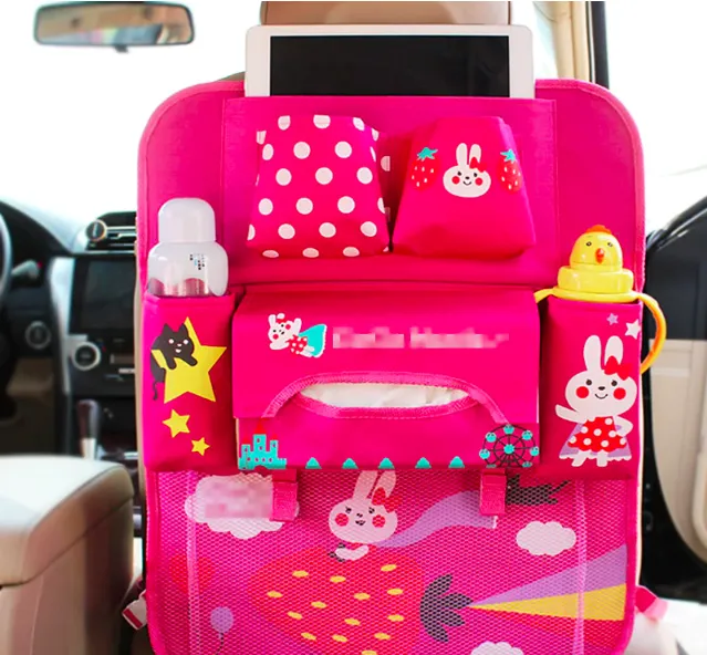 Backseat Organizer for Kids Colorful Hanging Car Storage