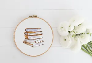 Book Stack Cross Stitch Pattern #678