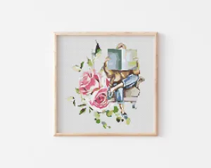Book Worm Cross Stitch Pattern #596