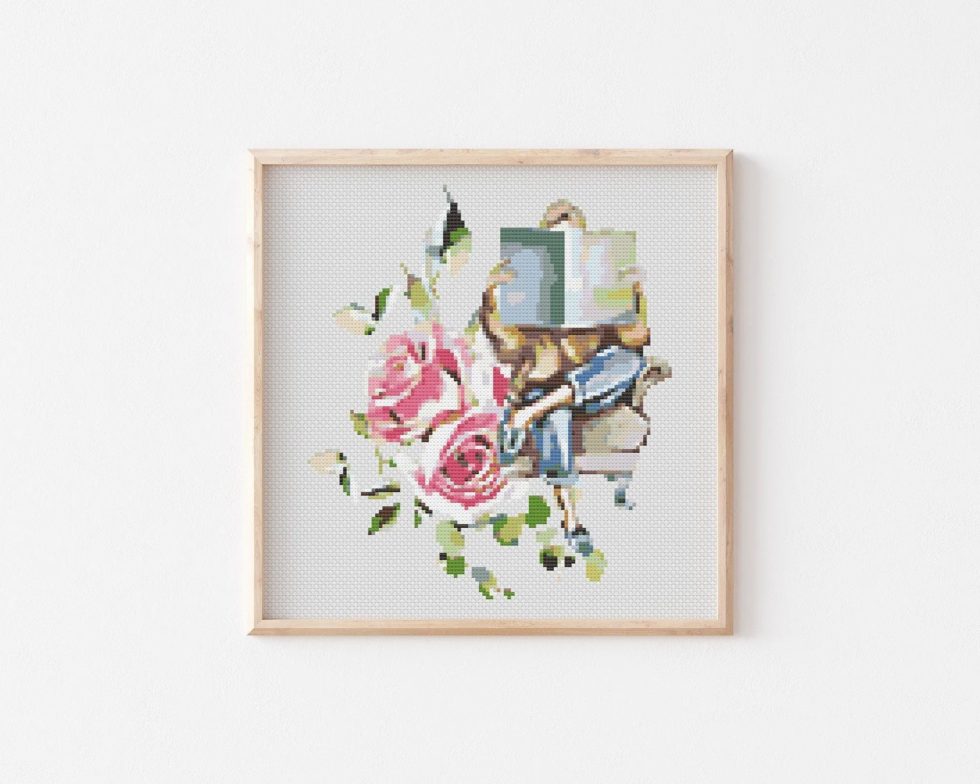 Book Worm Cross Stitch Pattern #596