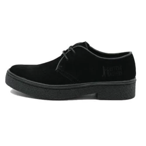 British Walkers Playboy Classic Low Cut Men's Black Suede Oxfords Ankle Boots