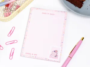 'Cake It Easy' A6 Memo Pad