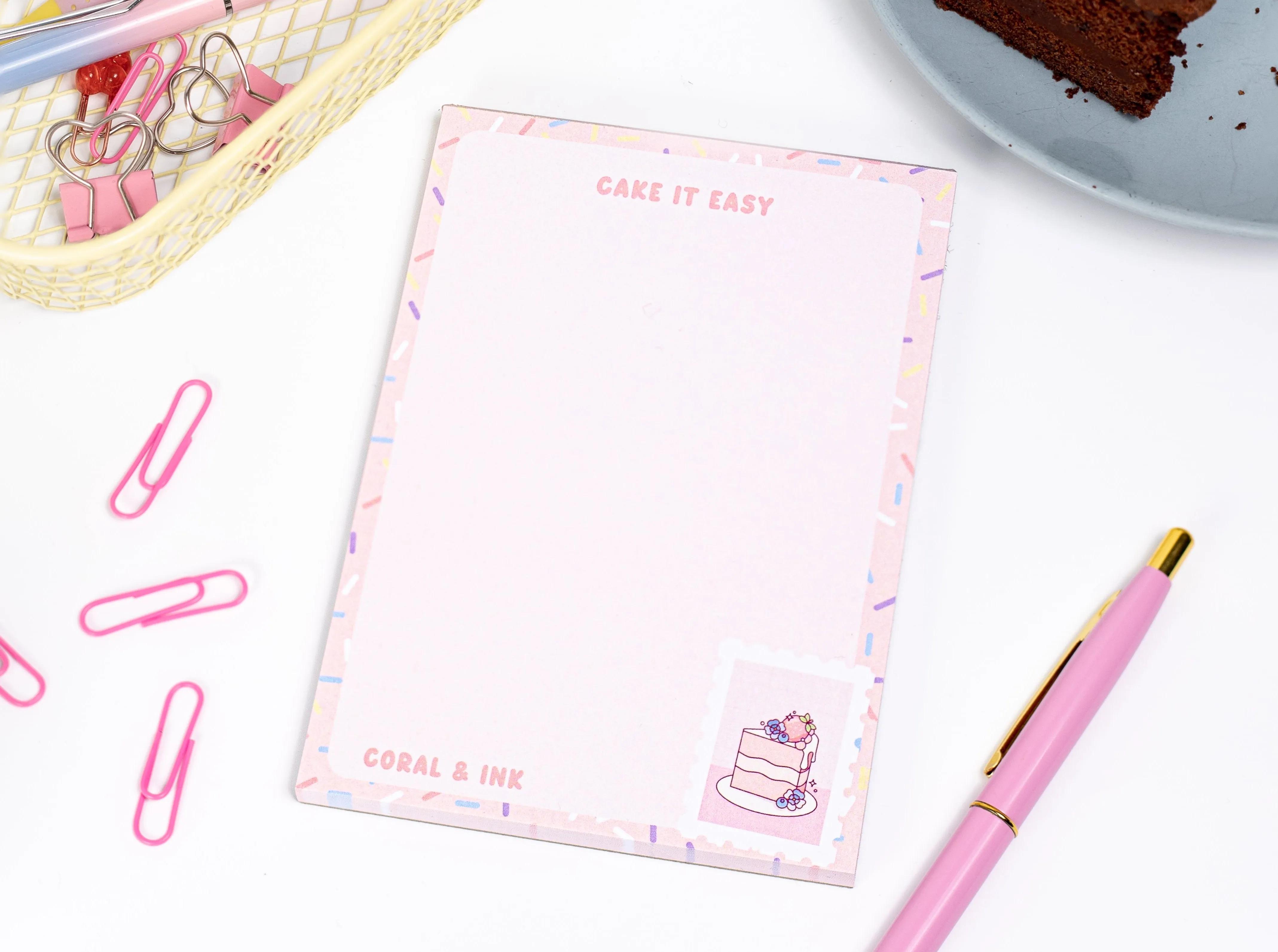 'Cake It Easy' A6 Memo Pad