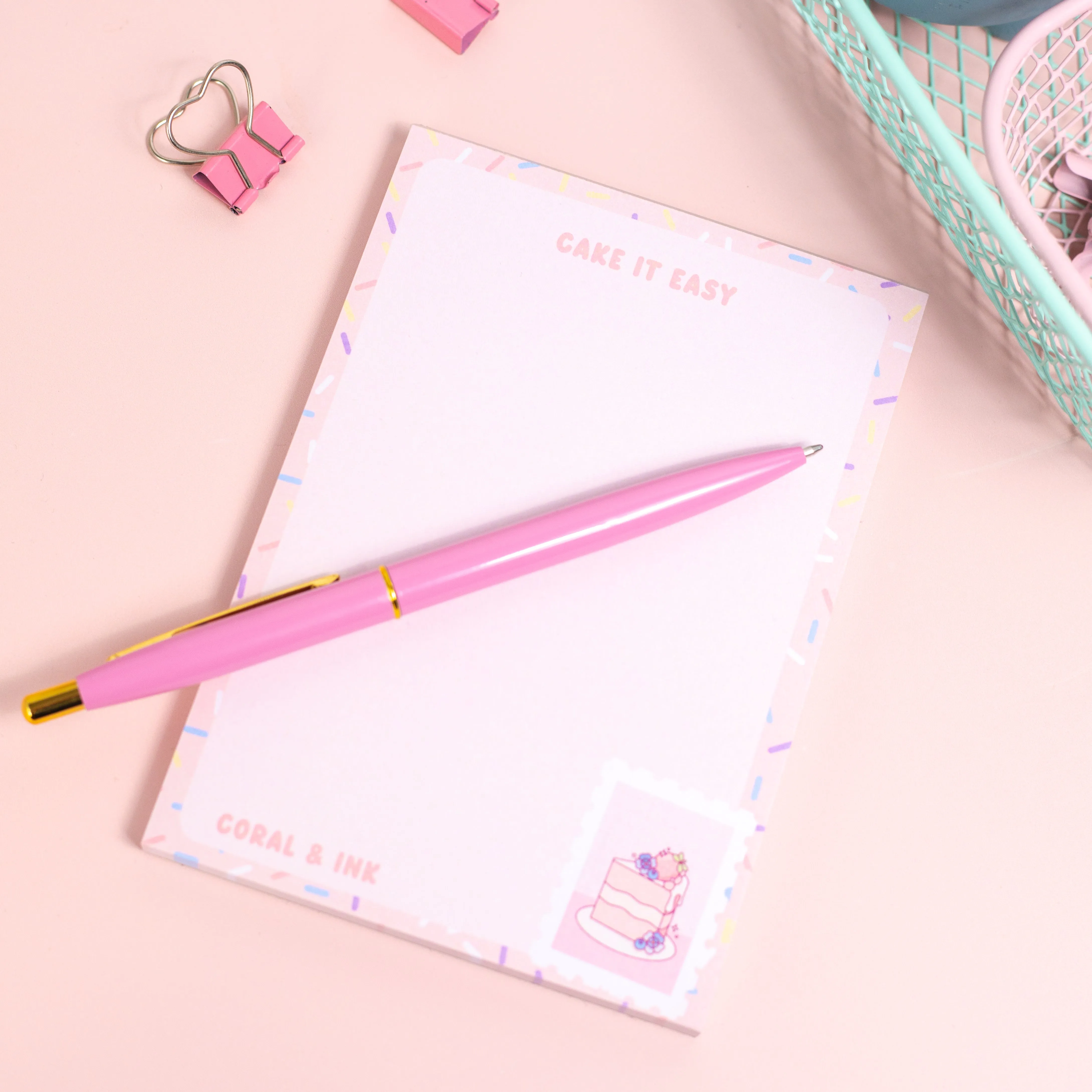 'Cake It Easy' A6 Memo Pad