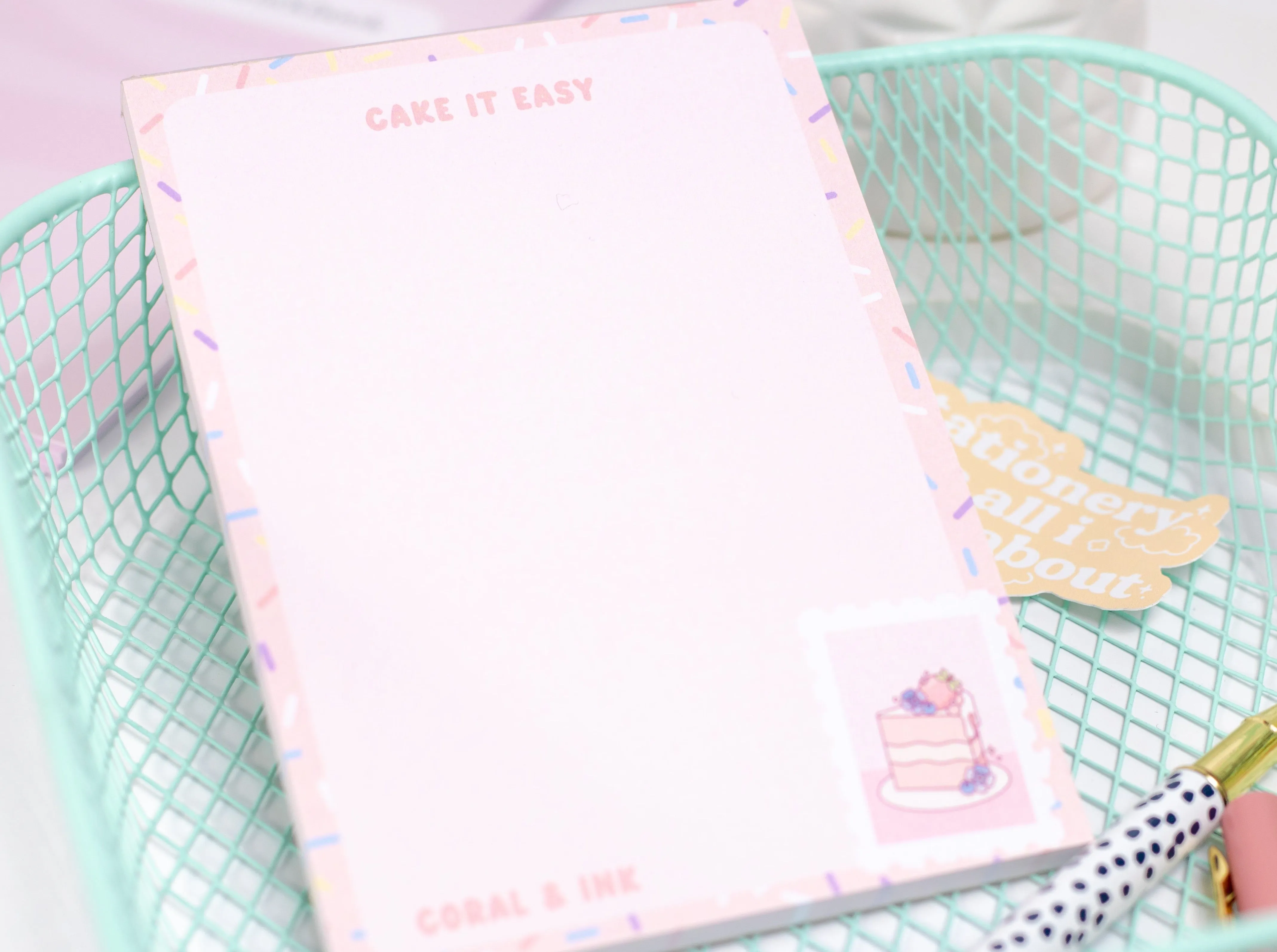 'Cake It Easy' A6 Memo Pad