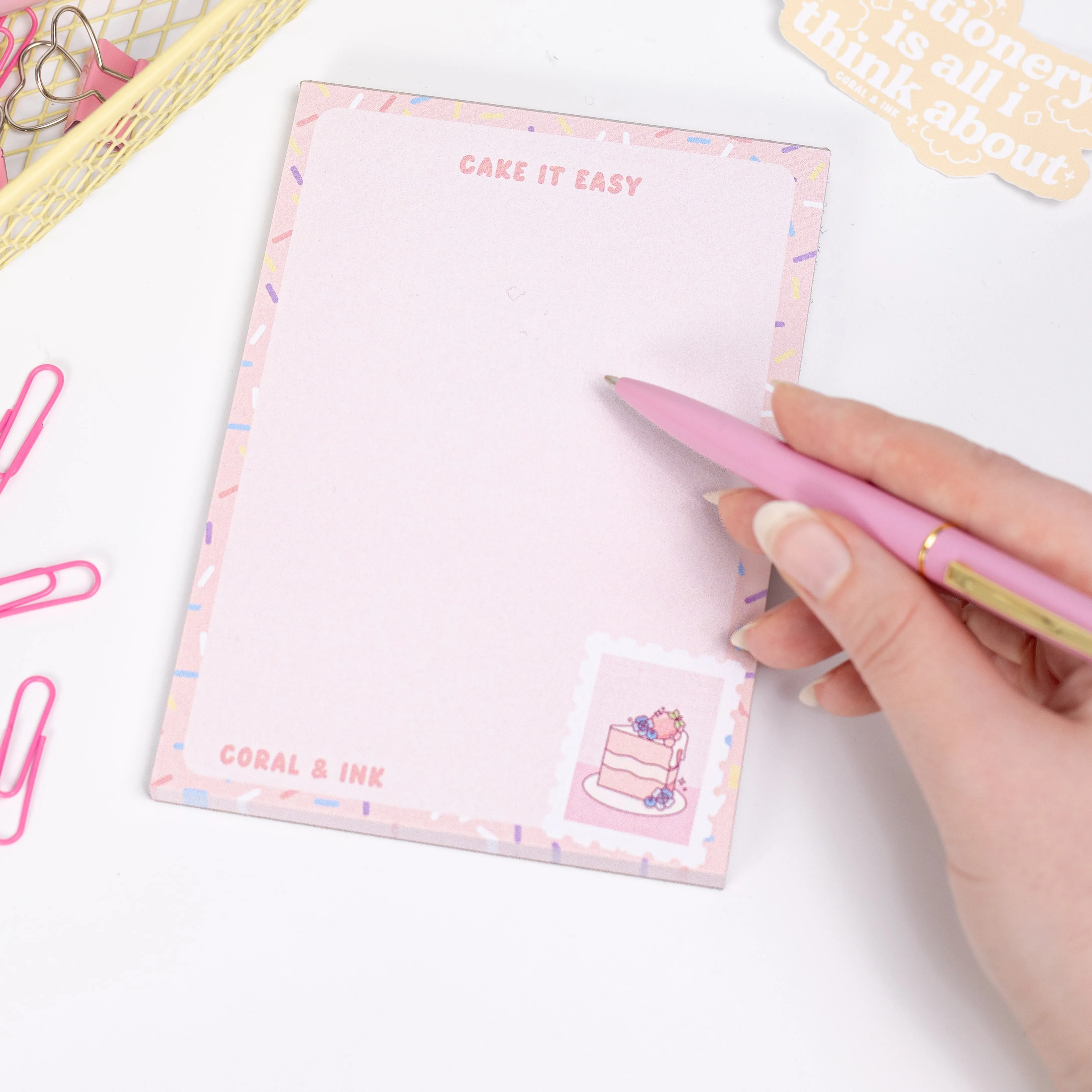 'Cake It Easy' A6 Memo Pad