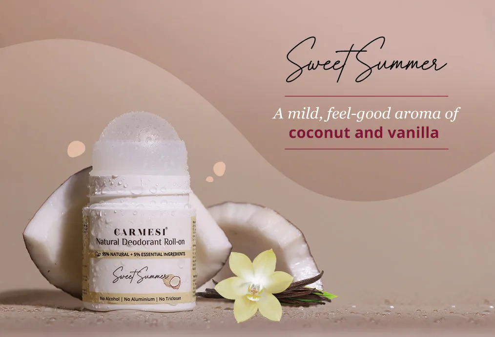 Carmesi Natural Deodorant Roll-on