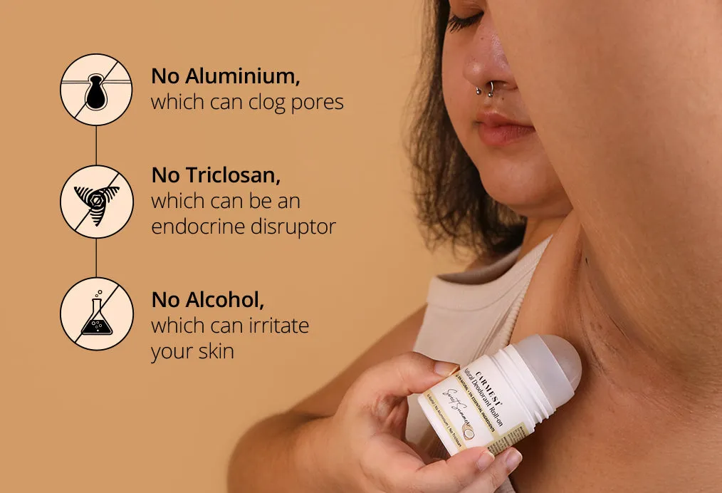 Carmesi Natural Deodorant Roll-on