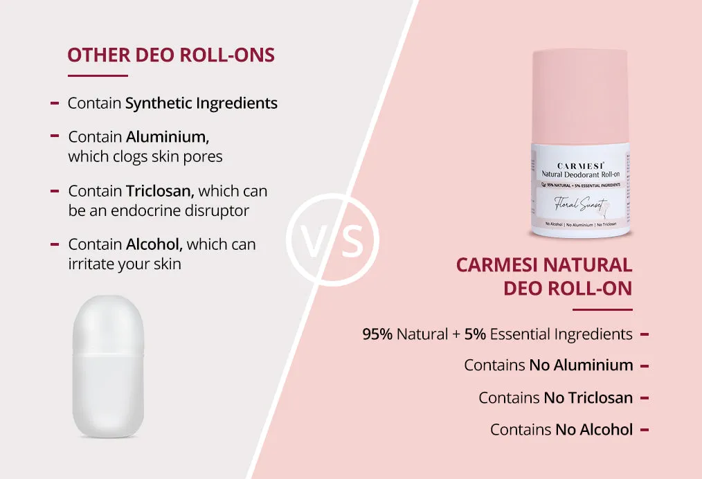Carmesi Natural Deodorant Roll-on
