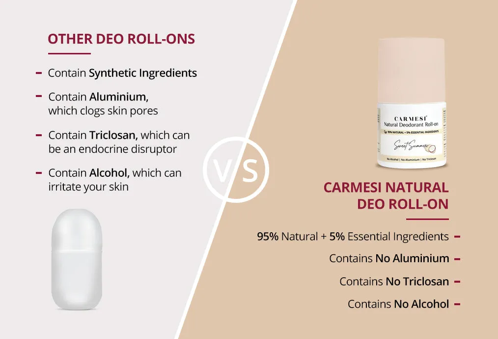 Carmesi Natural Deodorant Roll-on