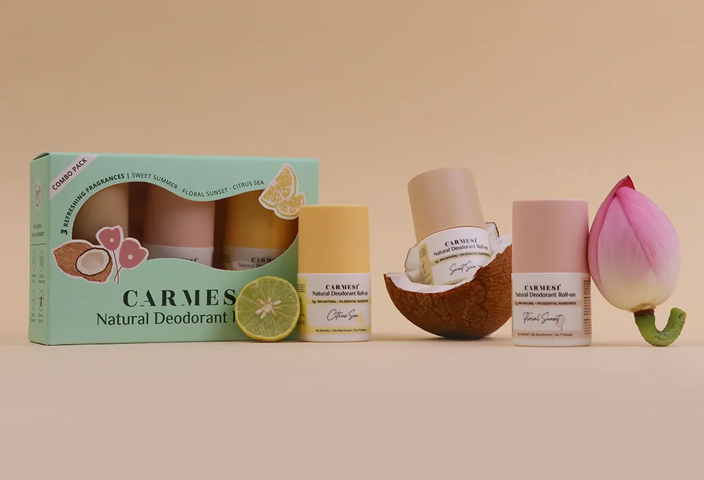 Carmesi Natural Deodorant Roll-on