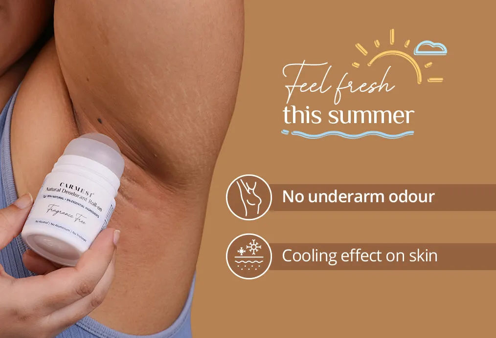 Carmesi Natural Deodorant Roll-on