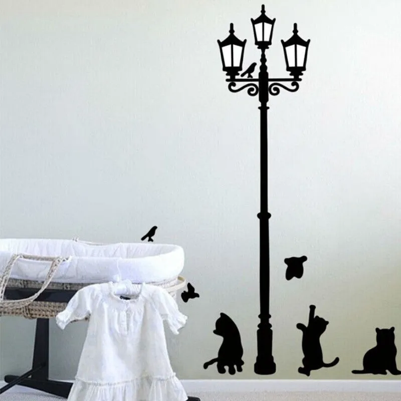 Cat and Bird Wall Sticker