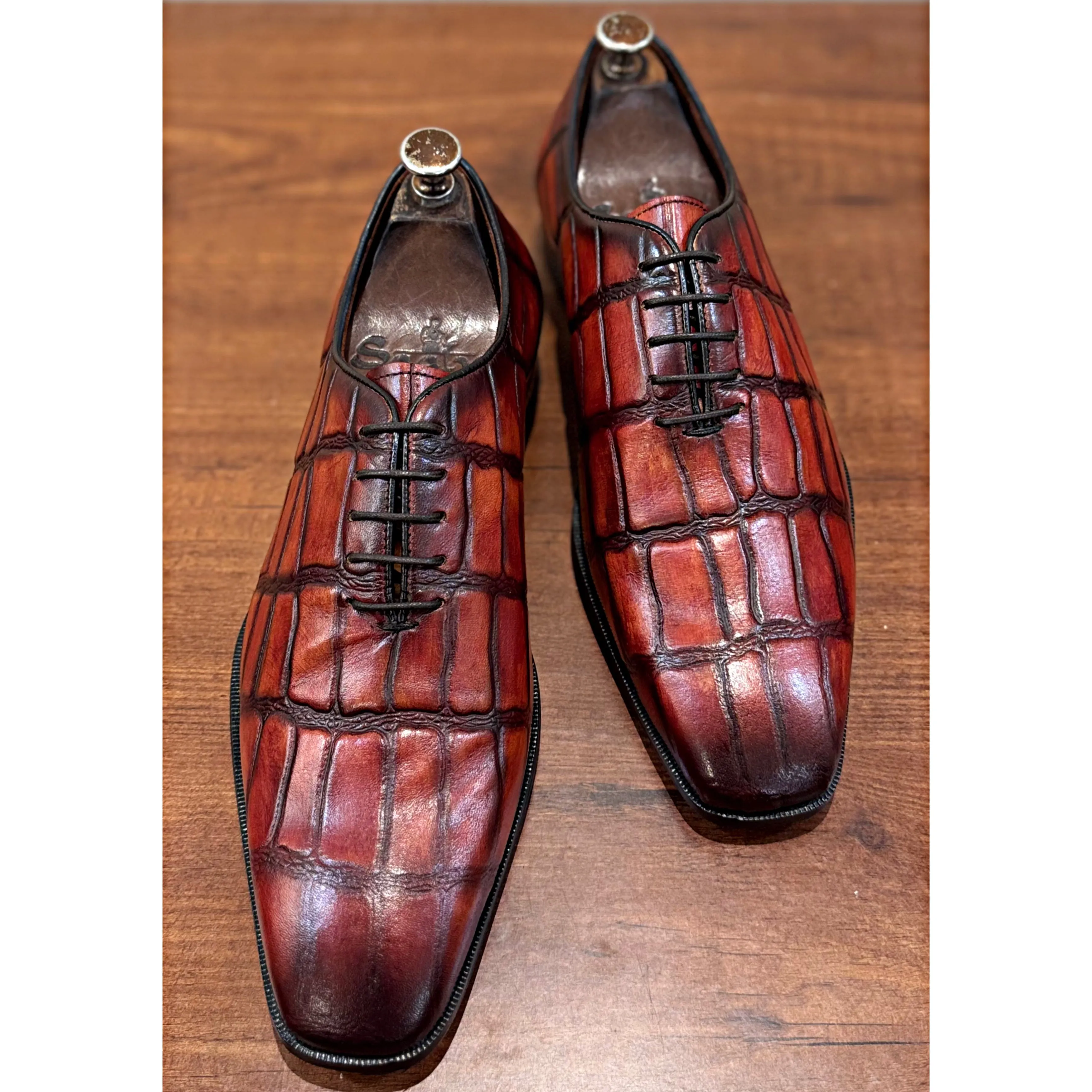 Churchill Tan Patina Oxfords