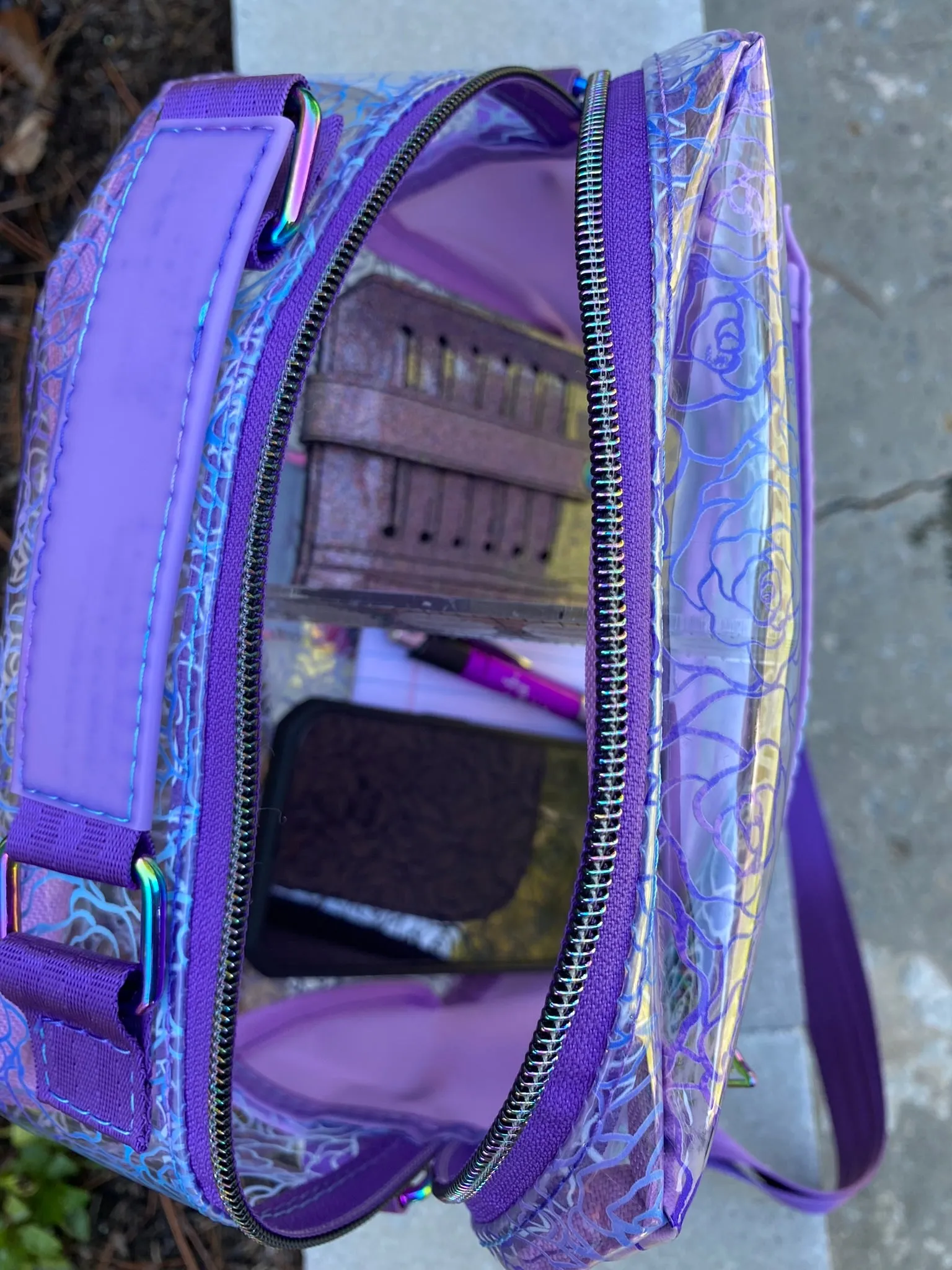 Clear Flowers Bag