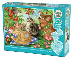 Cobble Hill  350pc Family Puzzle - Under the Cherry Tree