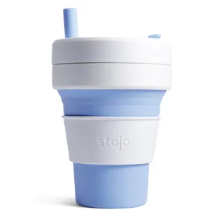 Coffee Cup, Collapsible Biggie Cup, 16oz, Indigo