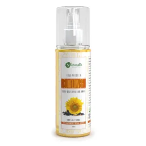 Cold Pressed Sunflower Carrier Oil for Skin, Hair & Lips, 200ml