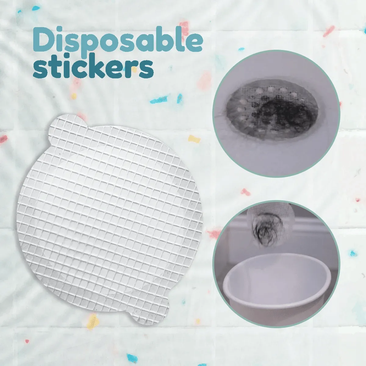 Disposable Shower Drain Stickers™
