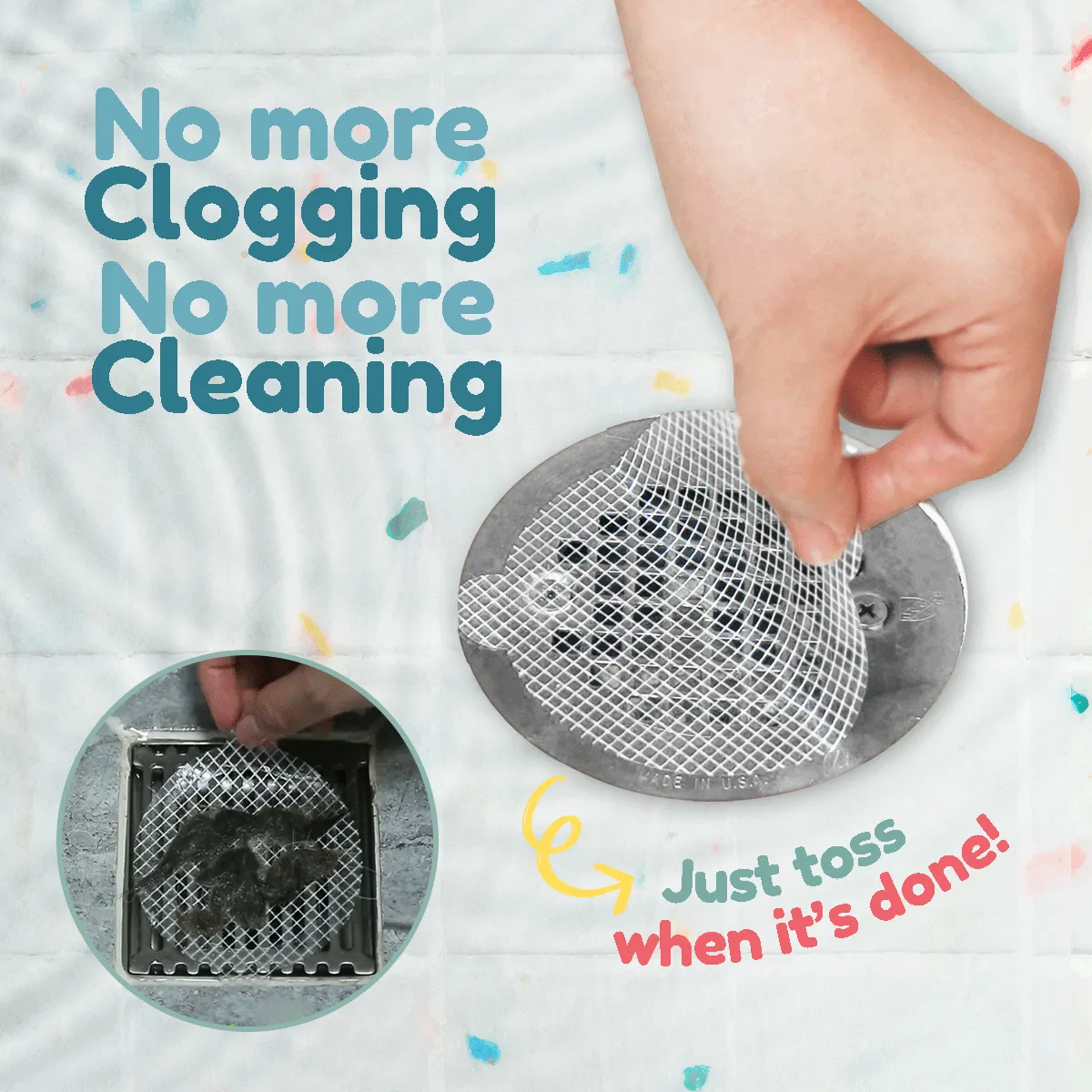 Disposable Shower Drain Stickers™