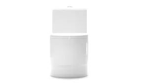 Dual Flush Elongated One Piece Toilet Seat Included