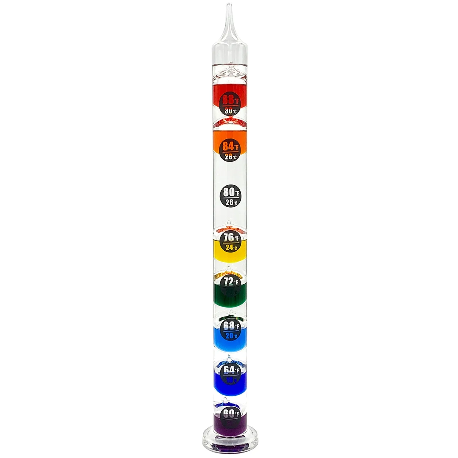 EASY READ 23" Tall Galileo Thermometer