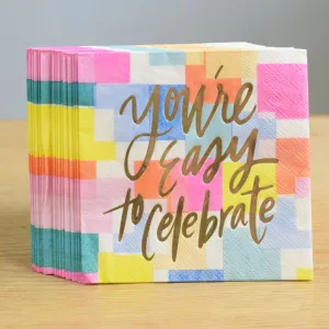 Easy to Celebrate Beverage Napkins
