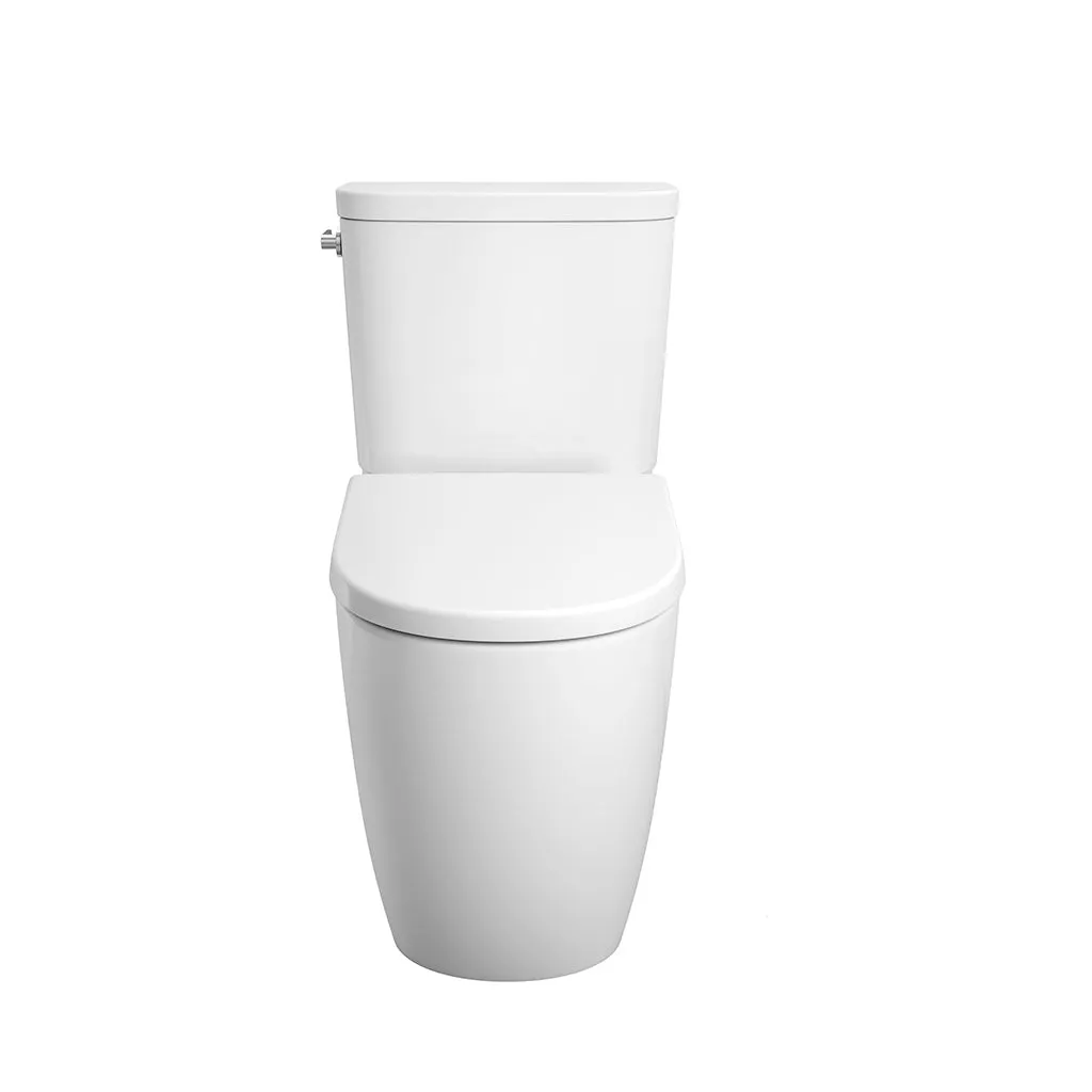 Essence Elongated Complete Left Lever Two Piece Toilet - Floor Mount - 17" Vitreous China/Alpine White