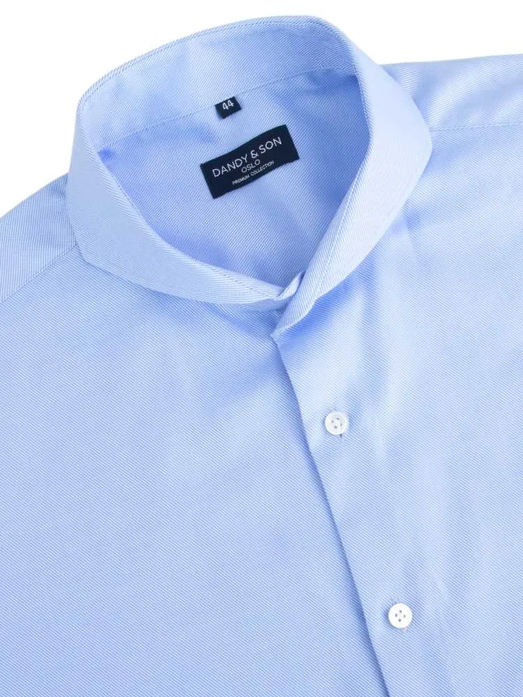 Extreme Cutaway Blue Premium Weave Shirt