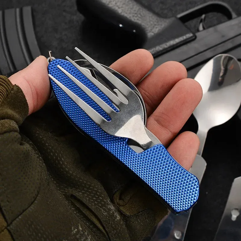 Four-In-One Folding Camping Tableware