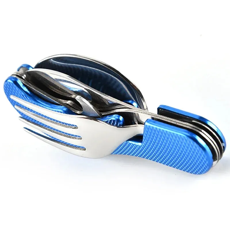 Four-In-One Folding Camping Tableware