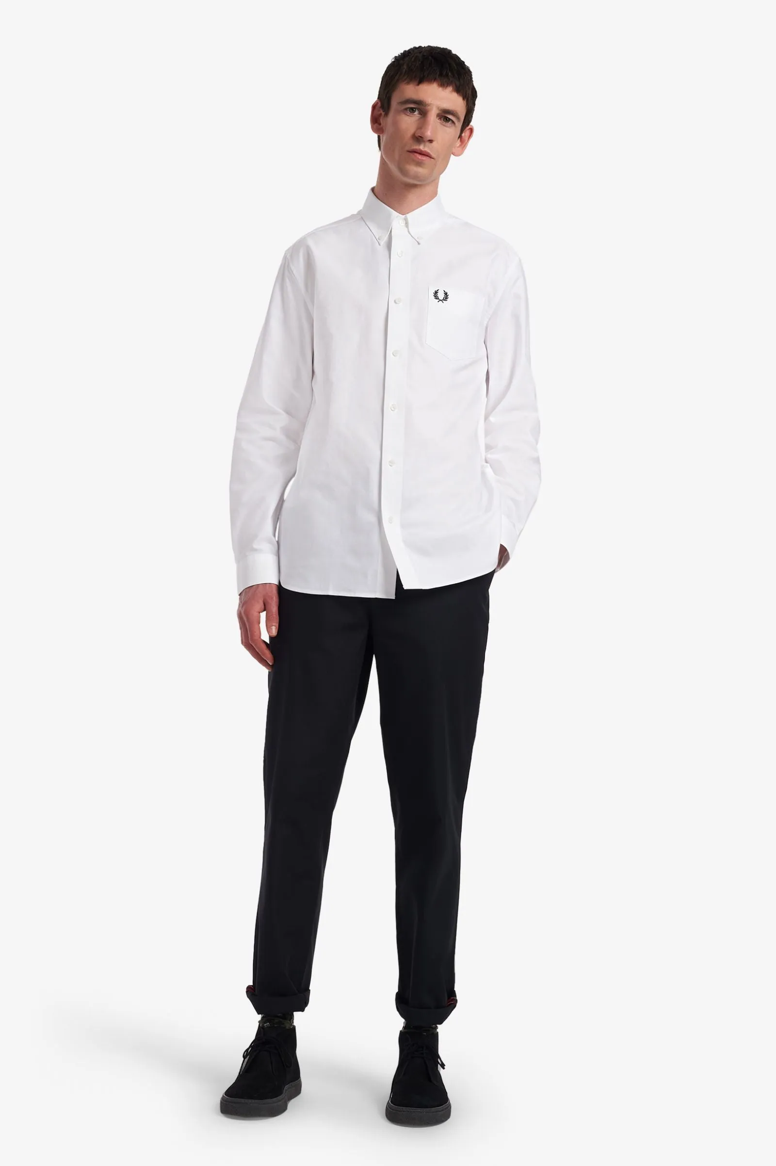 Fred Perry M2700 Oxford Shirt White