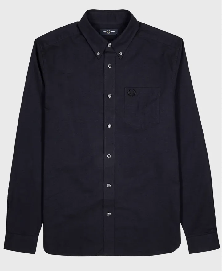 Fred Perry M4633 Brushed Oxford Shirt 143 French Navy