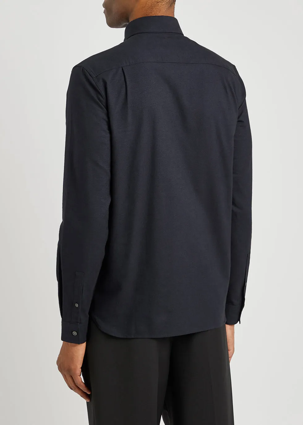 Fred Perry M4633 Brushed Oxford Shirt 143 French Navy