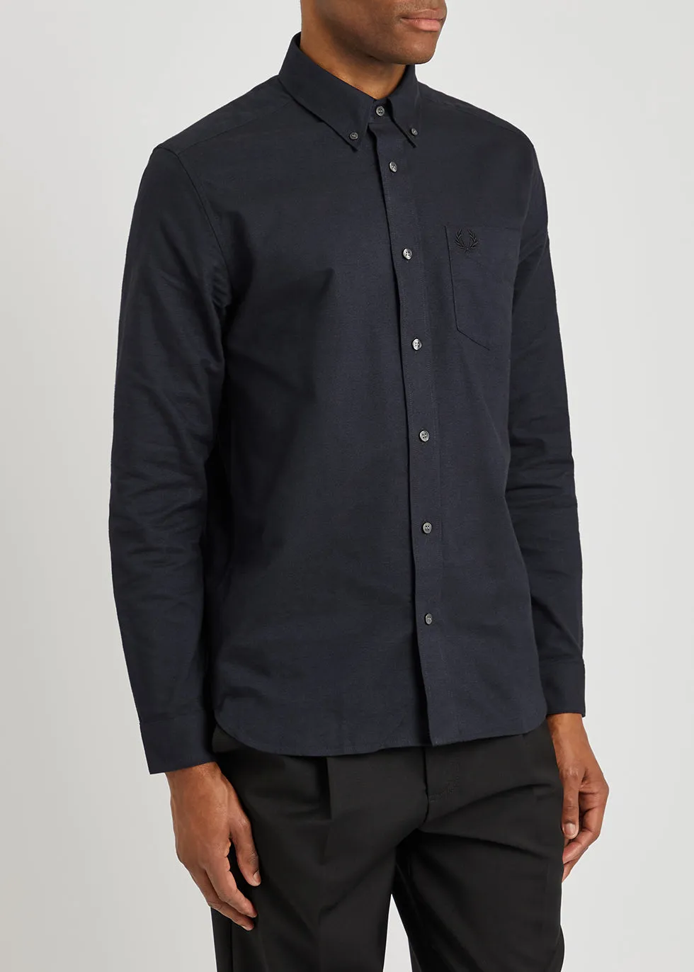 Fred Perry M4633 Brushed Oxford Shirt 143 French Navy